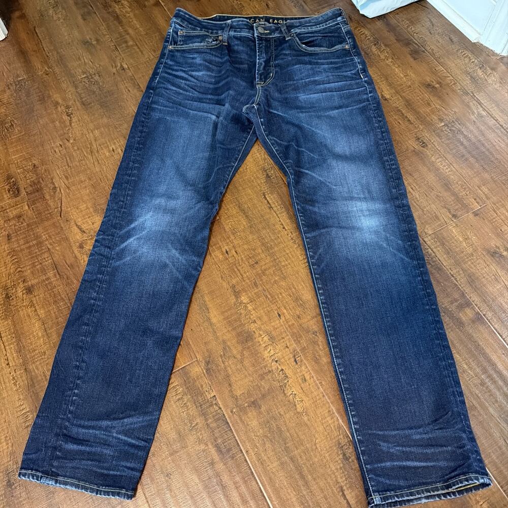 American Eagle Original Straight Men's Next Level Flex Jeans Denim 34x34